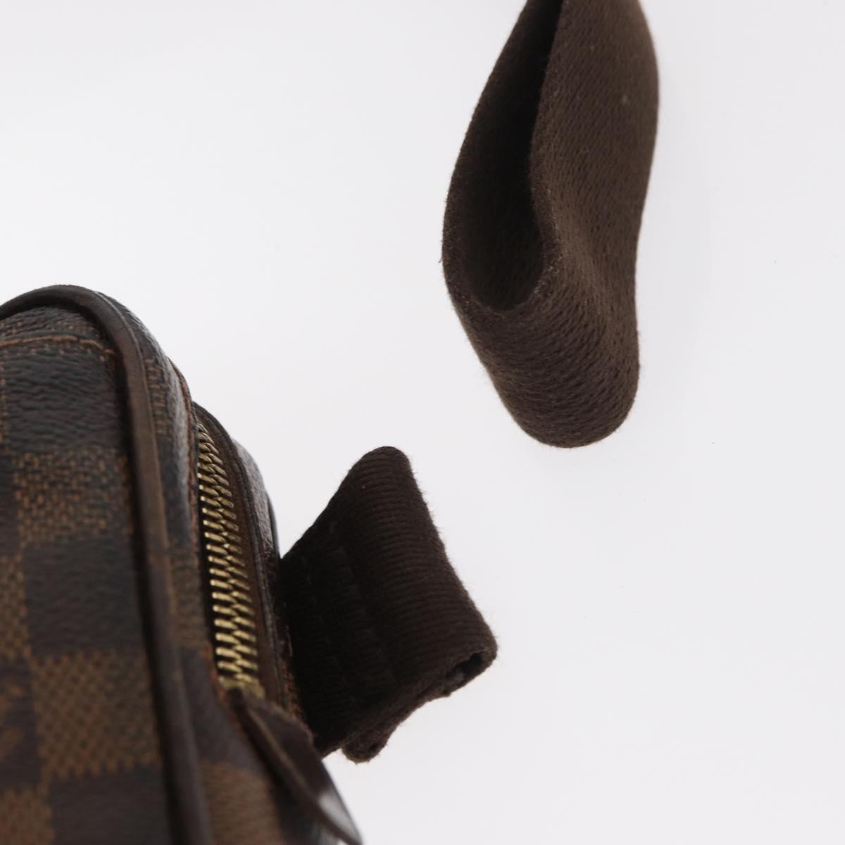 LOUIS VUITTON Damier Ebene Bum Bag Brooklyn Waist Bag N41101 LV Auth am9803