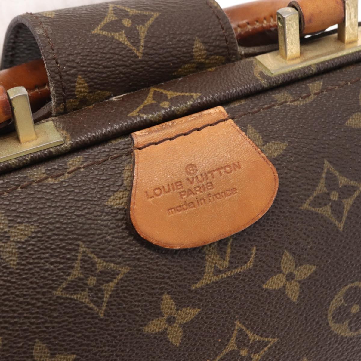 LOUIS VUITTON Monogram Serviette Fermoir Business Bag Vintage M53305 Auth am9816