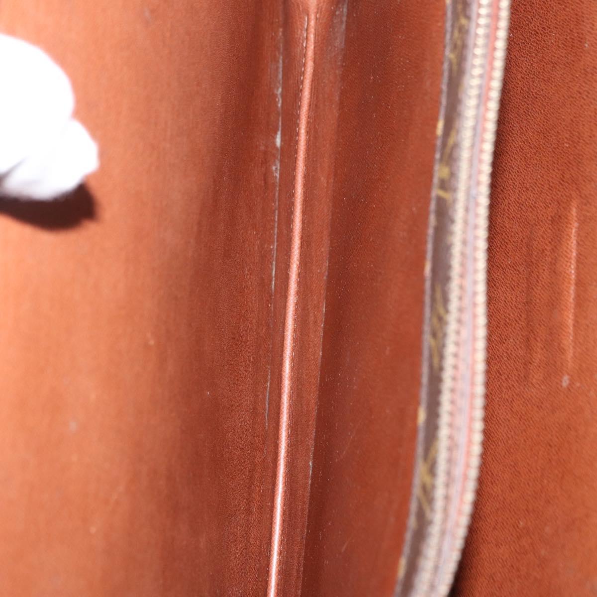 LOUIS VUITTON Monogram Serviette Fermoir Business Bag Vintage M53305 Auth am9816