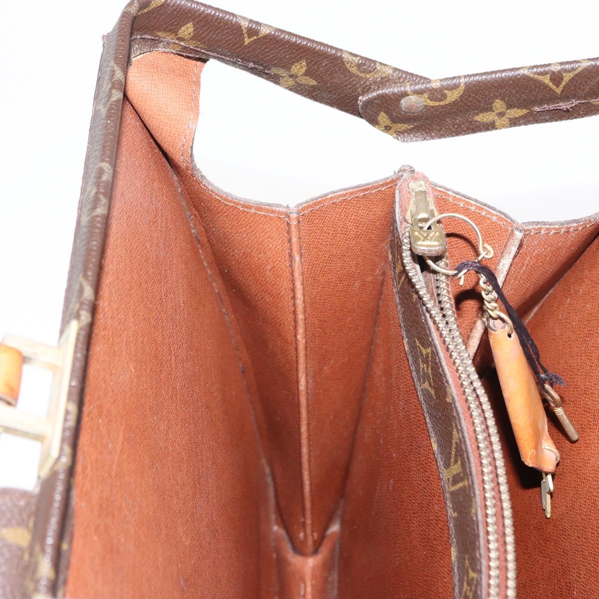 LOUIS VUITTON Monogram Serviette Fermoir Business Bag Vintage M53305 Auth am9816