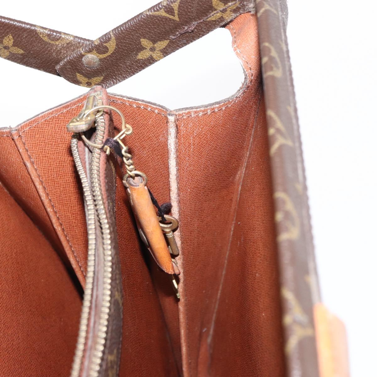 LOUIS VUITTON Monogram Serviette Fermoir Business Bag Vintage M53305 Auth am9816