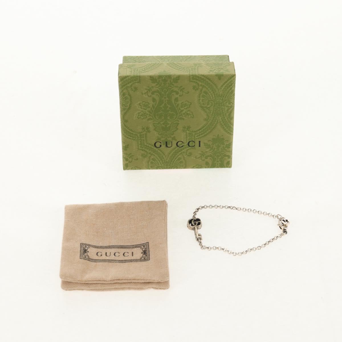 GUCCI Arabesque Bracelet Ag925 Silver Auth am9819V
