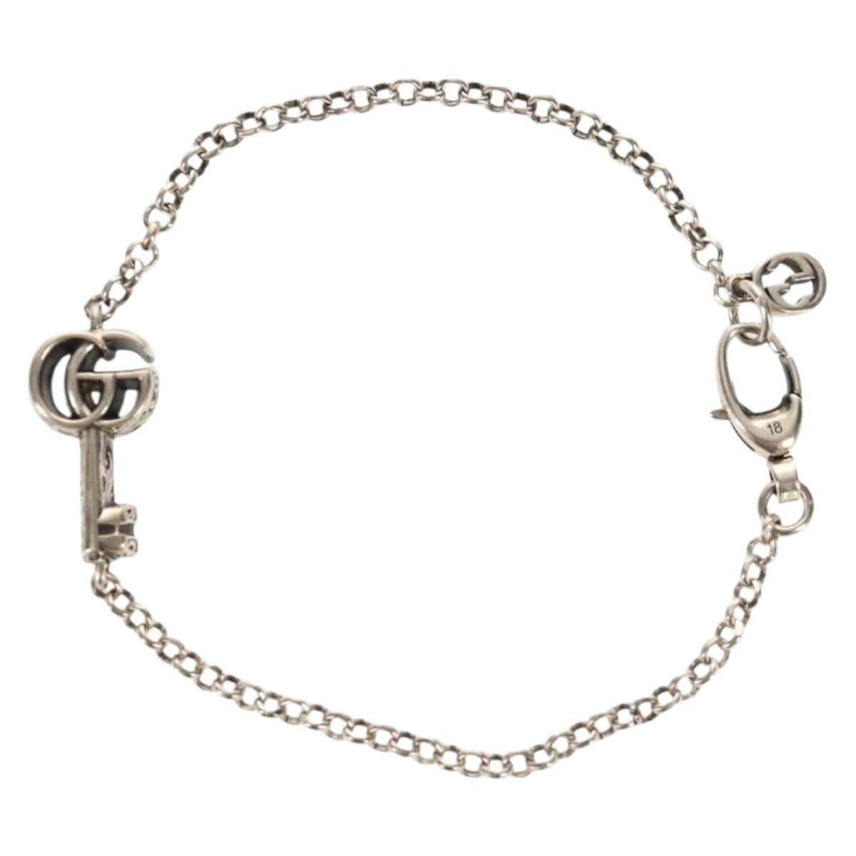 GUCCI Arabesque Bracelet Ag925 Silver Auth am9819V