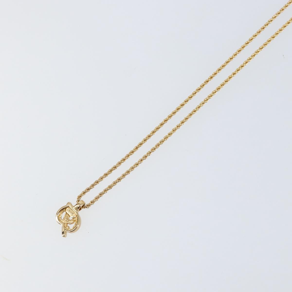 Christian Dior Necklace metal Gold Auth am9821