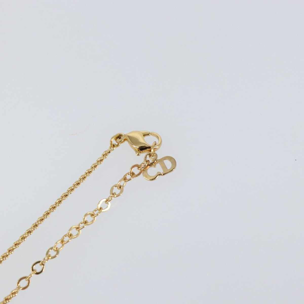 Christian Dior Necklace metal Gold Auth am9821