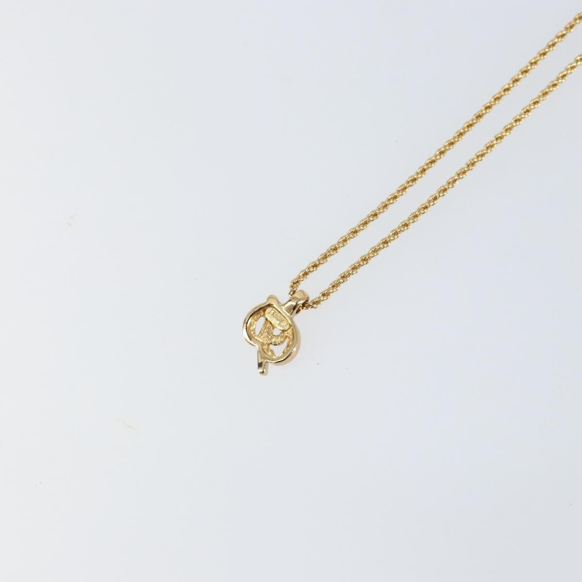 Christian Dior Necklace metal Gold Auth am9821