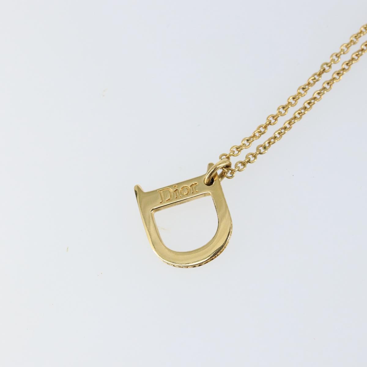Christian Dior Necklace metal Gold Auth am9827V