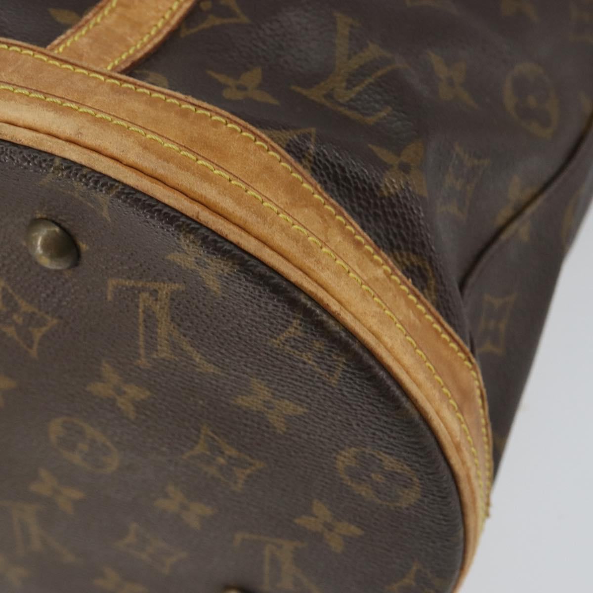 LOUIS VUITTON Monogram Bucket GM Shoulder Bag M42236 LV Auth am9828