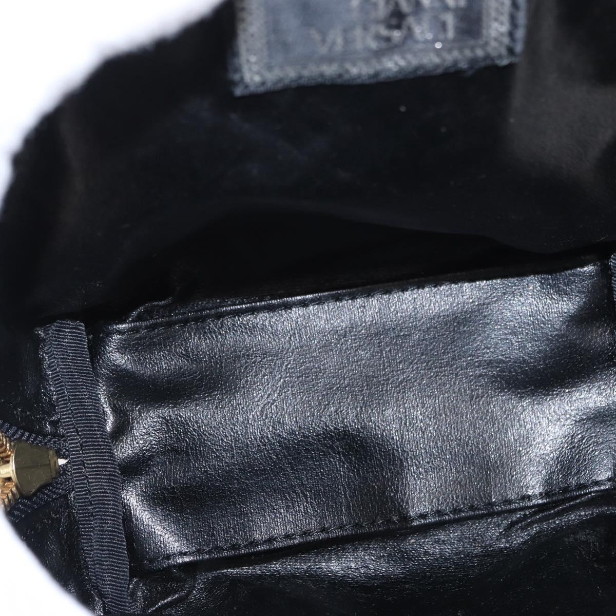 Gianni Versace Hand Bag Leather Pink Gold Auth am9833