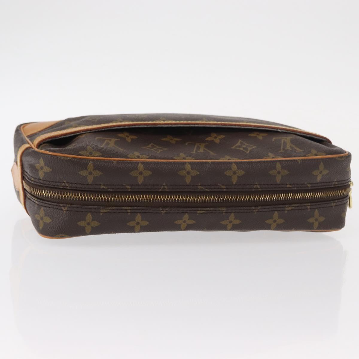 LOUIS VUITTON Monogram Compiegne 28 Clutch Bag M51845 LV Auth am9834