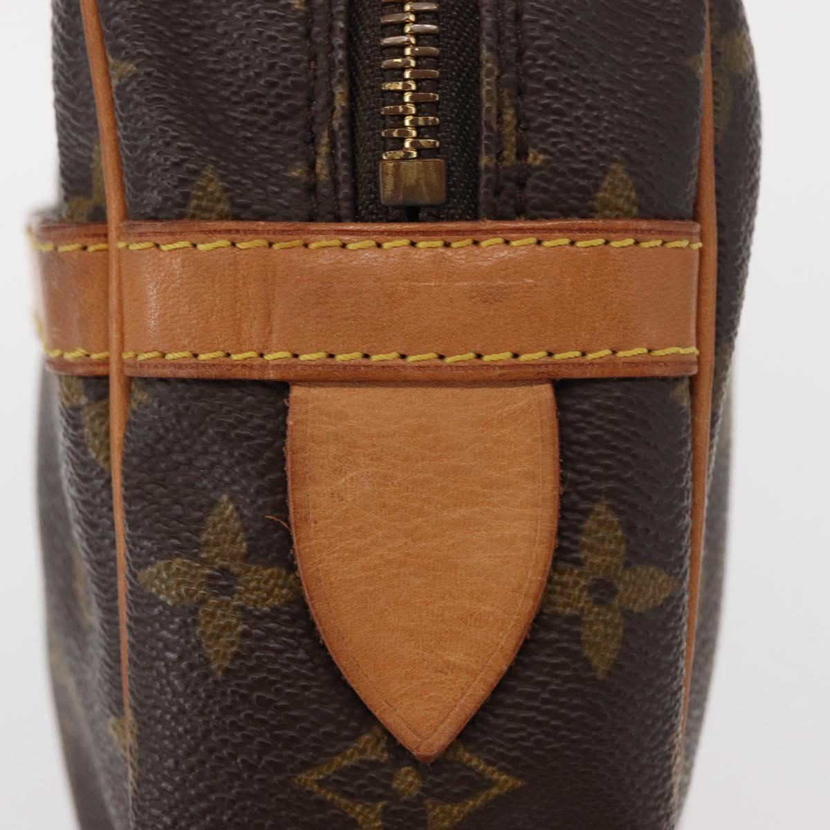 LOUIS VUITTON Monogram Compiegne 28 Clutch Bag M51845 LV Auth am9838