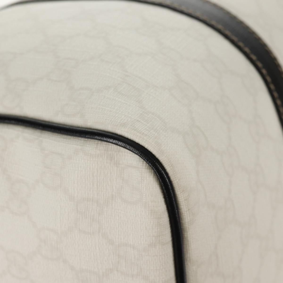 GUCCI GG Supreme Boston Bag PVC White Gold 193603 Auth am9846V