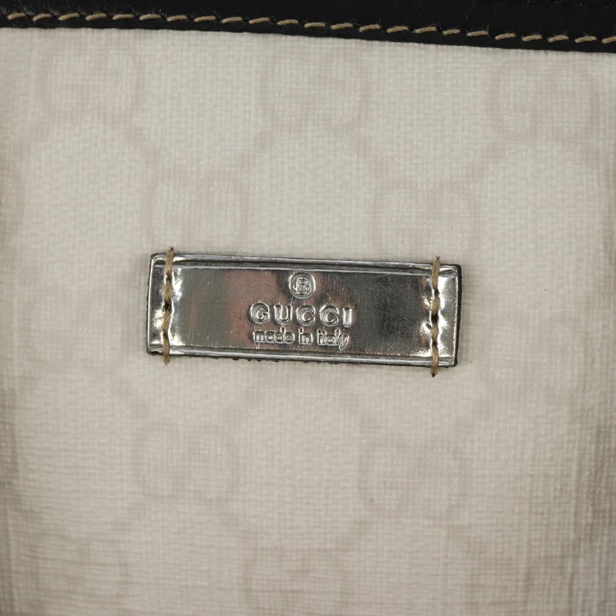 GUCCI GG Supreme Boston Bag PVC White Gold 193603 Auth am9846V