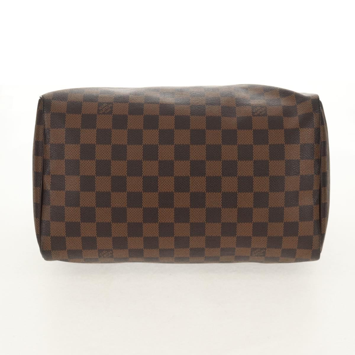 LOUIS VUITTON Damier Ebene Speedy 30 Hand Bag N41364 LV Auth am9848V