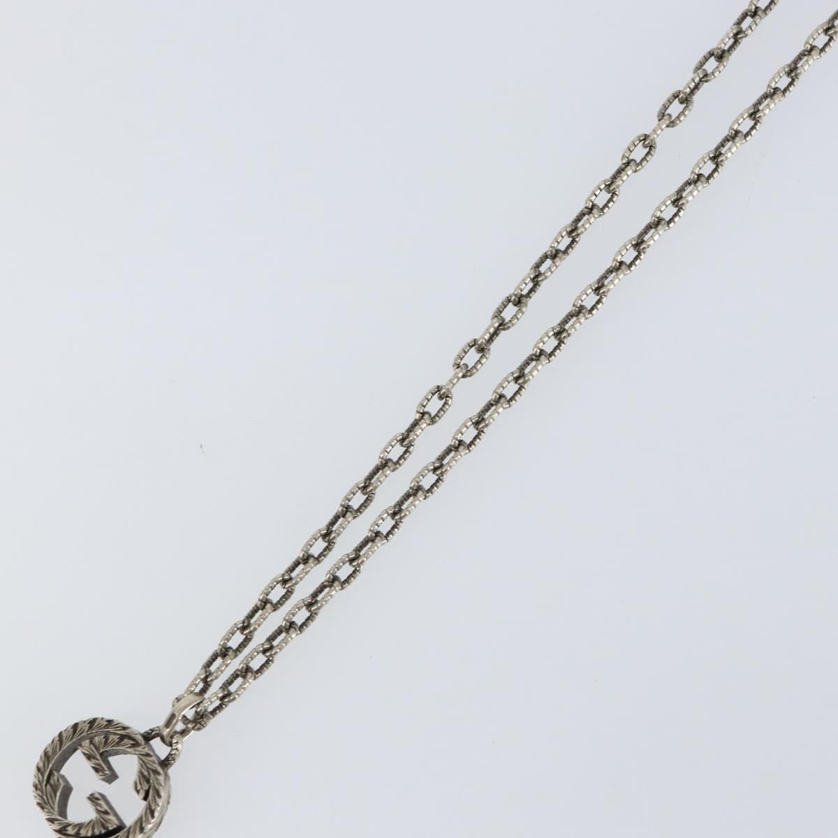 GUCCI Arabesque Necklace Ag925 Silver Auth am9853