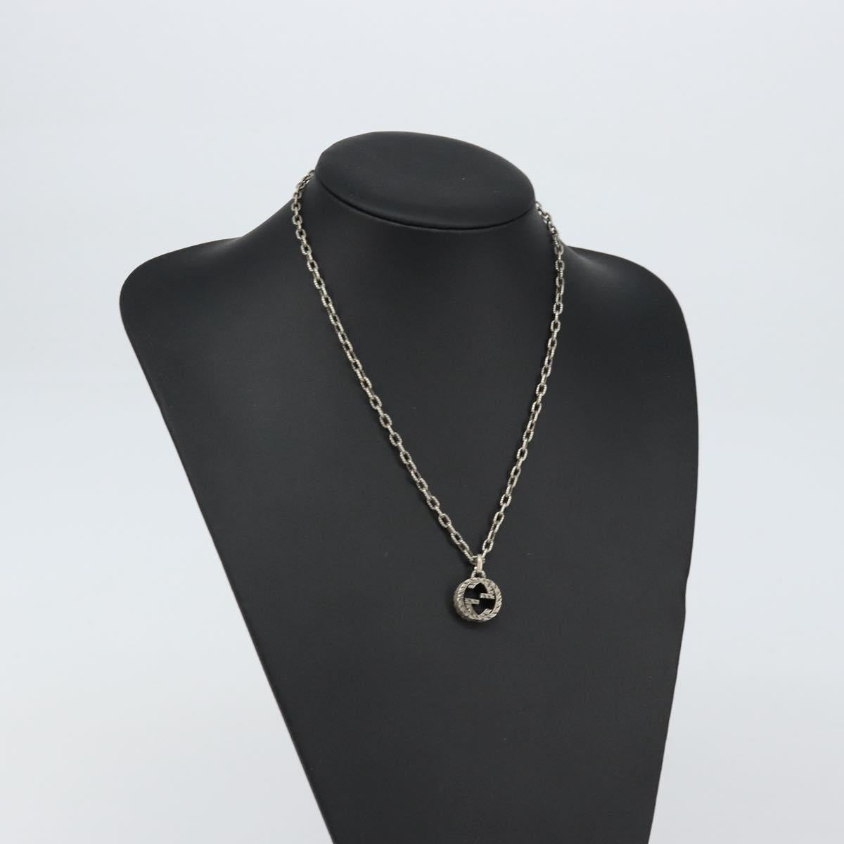 GUCCI Arabesque Necklace Ag925 Silver Auth am9853