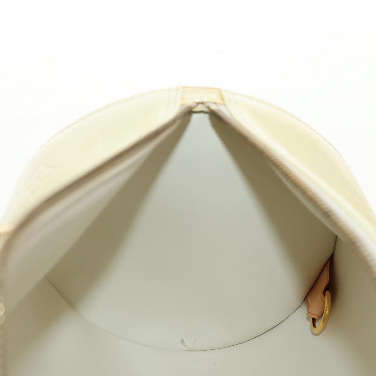 LOUIS VUITTON Monogram Vernis Bedford Hand Bag Perle M91331 LV Auth am9856V