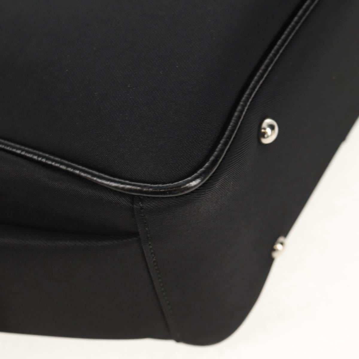 BURBERRY Nova Check Hand Bag Nylon Beige Silver Auth am9859V