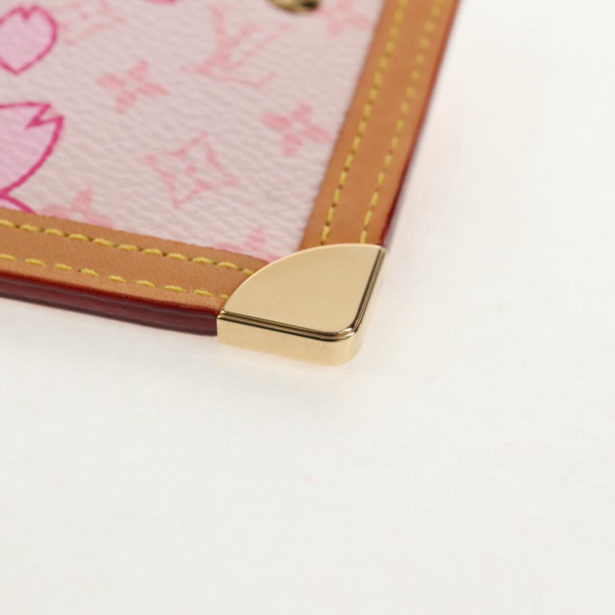 LOUIS VUITTON Monogram Cherry Blossom Pochette Cles Purse M92016 LV Auth am9864V