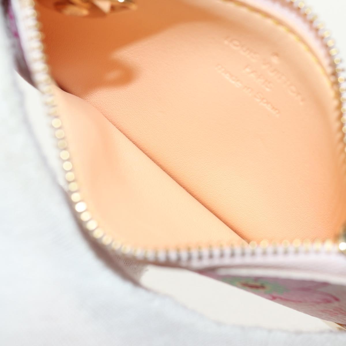 LOUIS VUITTON Monogram Cherry Blossom Pochette Cles Purse M92016 LV Auth am9864V