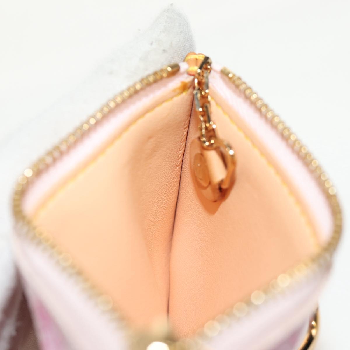 LOUIS VUITTON Monogram Cherry Blossom Pochette Cles Purse M92016 LV Auth am9864V