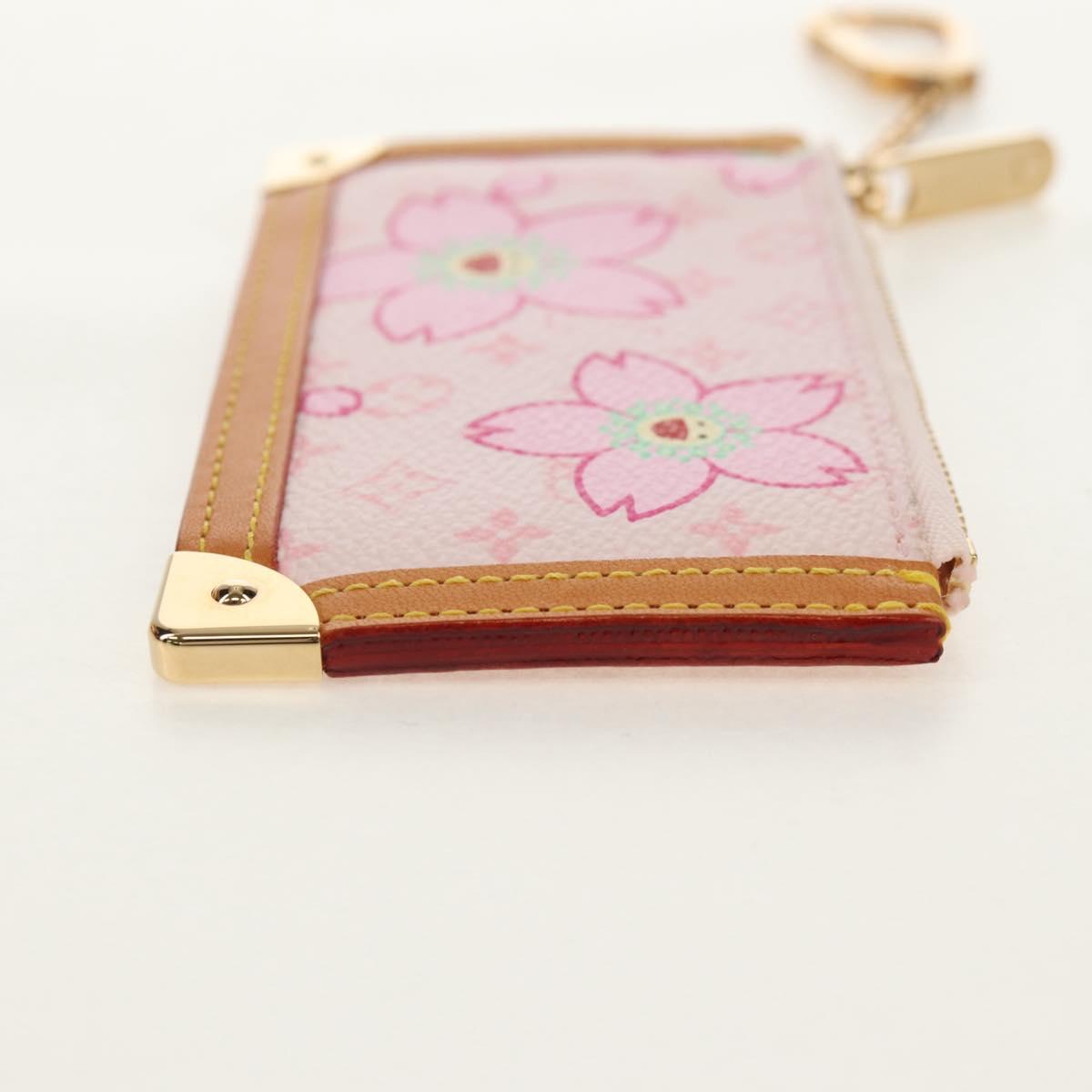 LOUIS VUITTON Monogram Cherry Blossom Pochette Cles Purse M92016 LV Auth am9864V