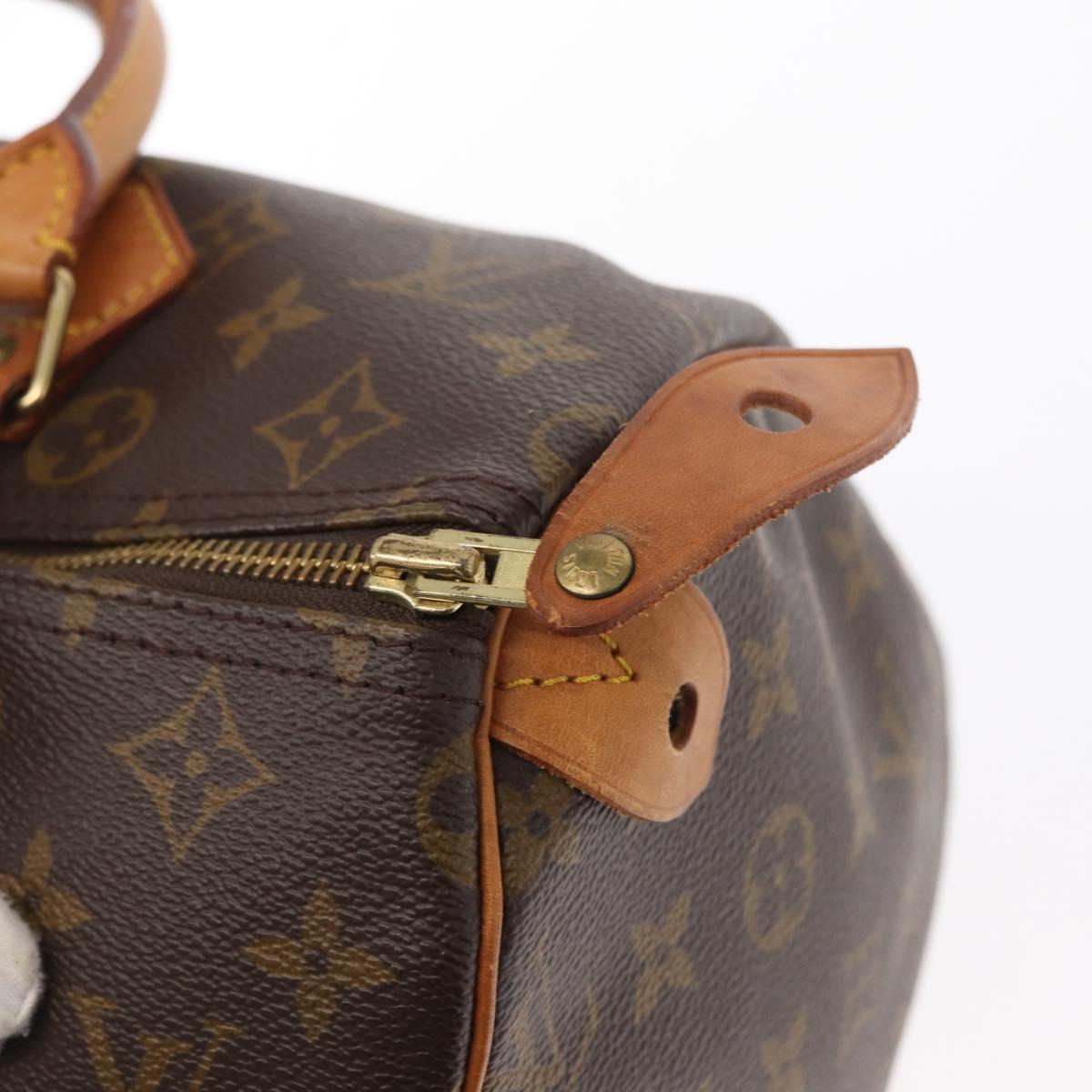 LOUIS VUITTON Monogram Speedy 30 Hand Bag M41526 LV Auth am9870