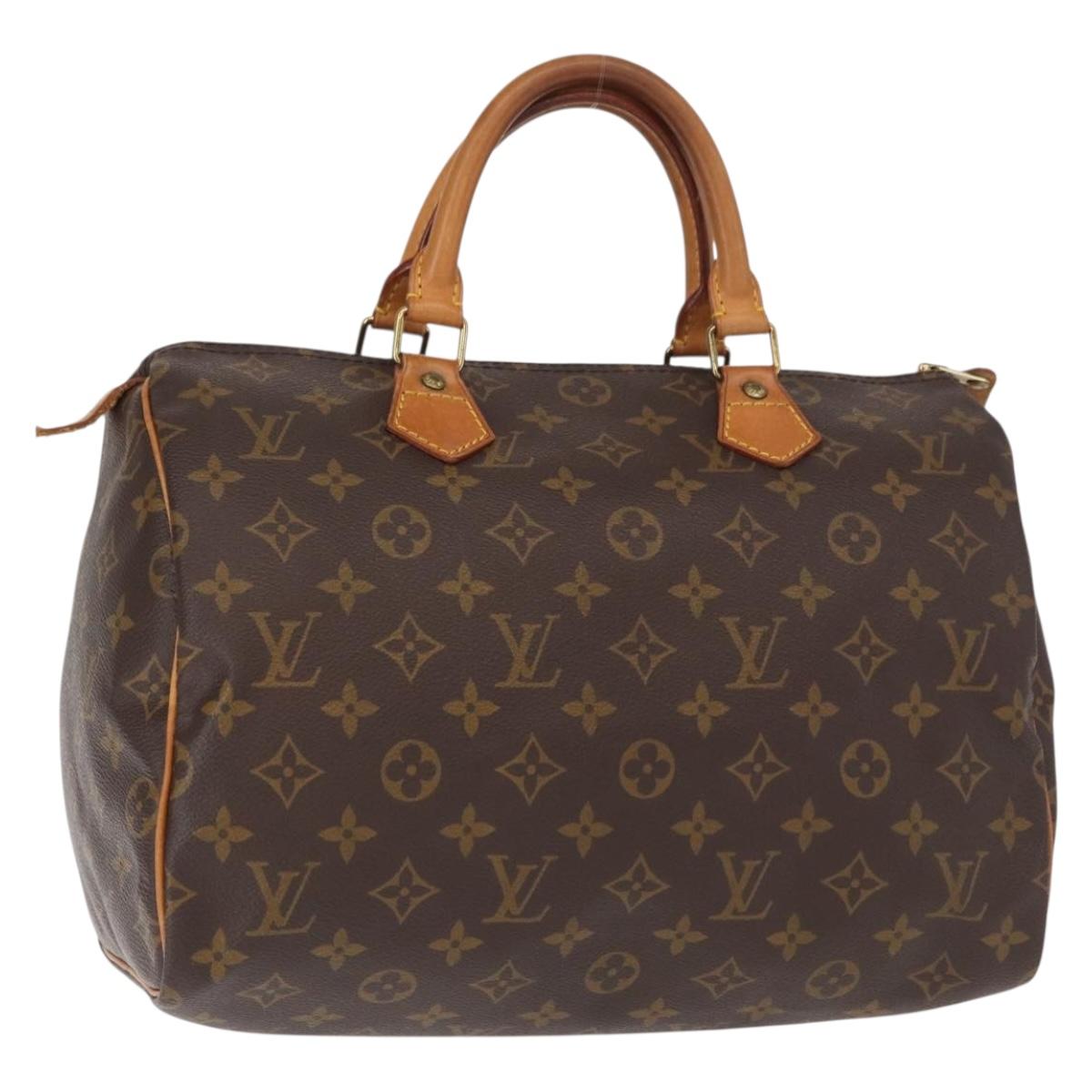 LOUIS VUITTON Monogram Speedy 30 Hand Bag M41526 LV Auth am9870