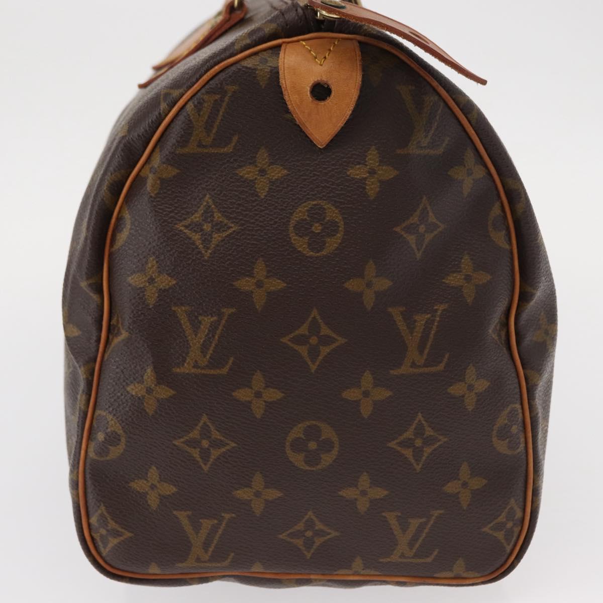 LOUIS VUITTON Monogram Speedy 30 Hand Bag M41526 LV Auth am9870