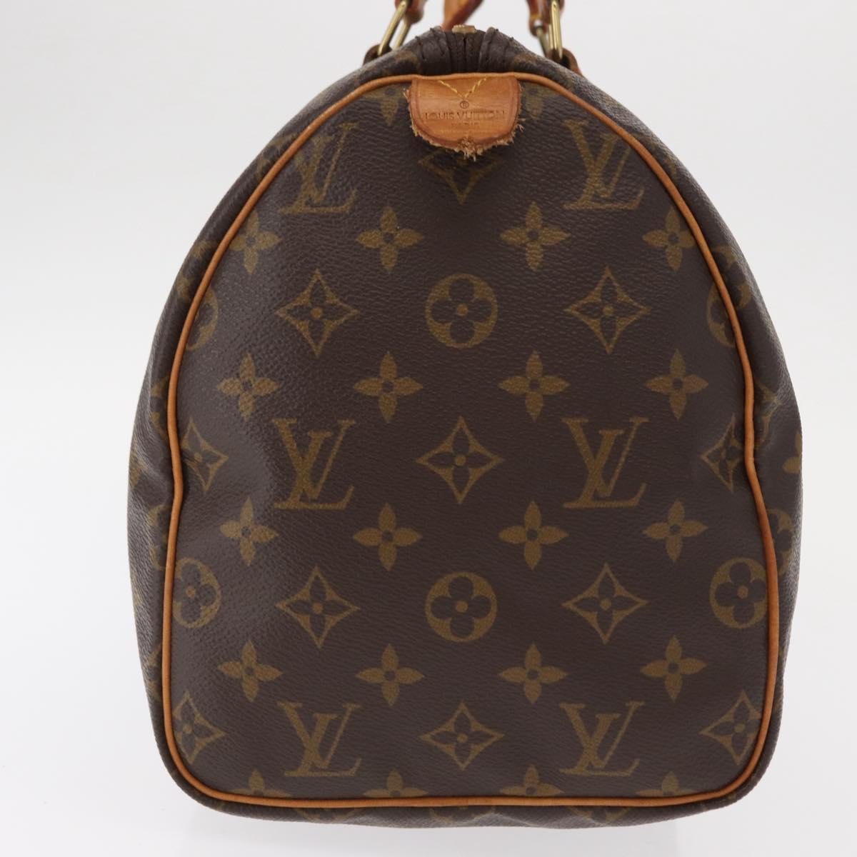 LOUIS VUITTON Monogram Speedy 30 Hand Bag M41526 LV Auth am9870