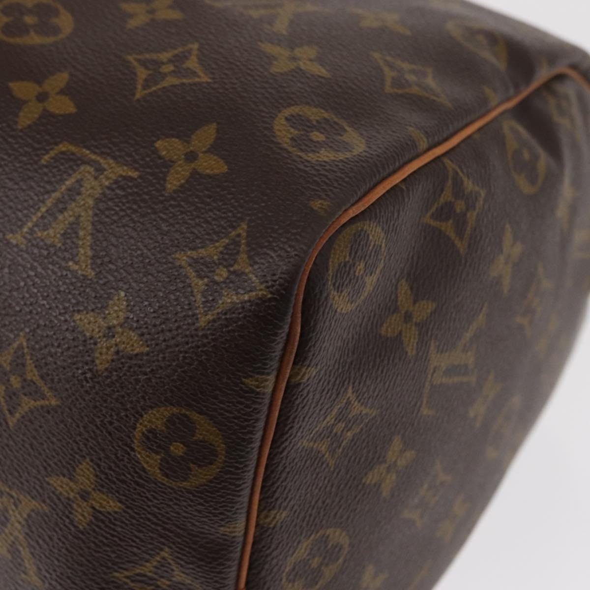 LOUIS VUITTON Monogram Speedy 35 Hand Bag M41524 LV Auth am9871