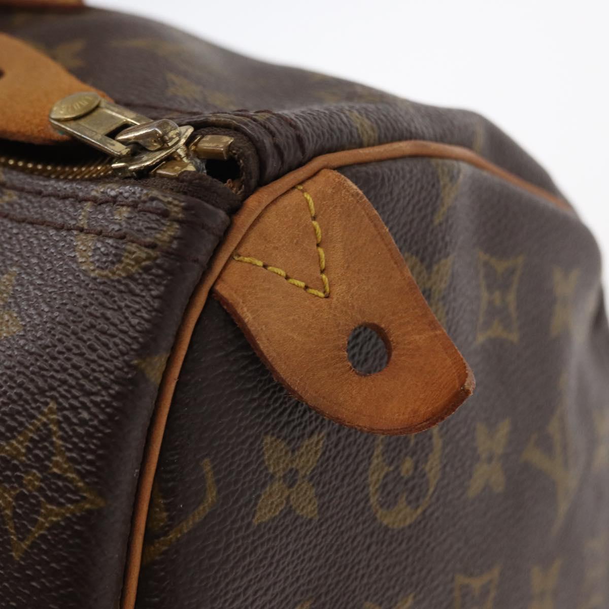 LOUIS VUITTON Monogram Speedy 35 Hand Bag M41524 LV Auth am9871