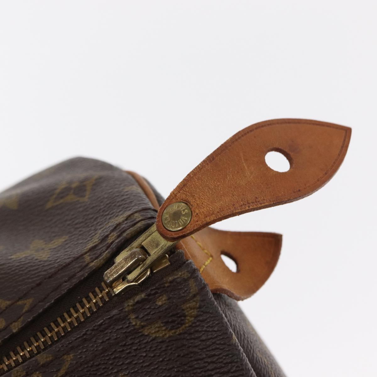 LOUIS VUITTON Monogram Speedy 35 Hand Bag M41524 LV Auth am9871