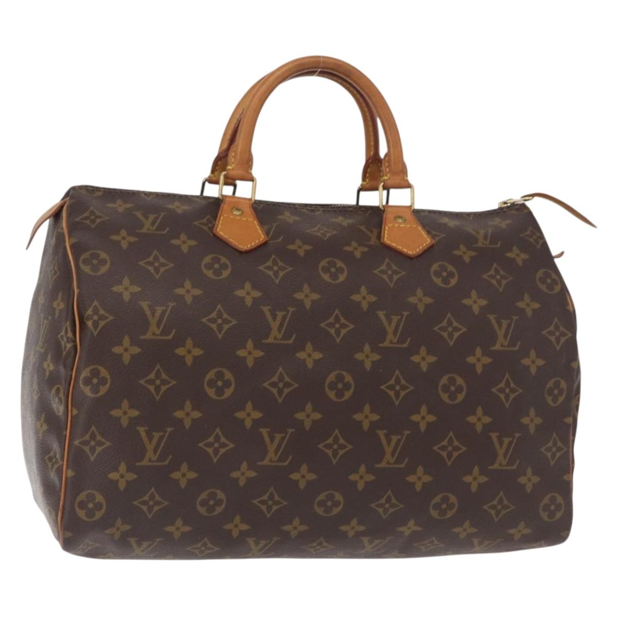 LOUIS VUITTON Monogram Speedy 35 Hand Bag M41524 LV Auth am9871
