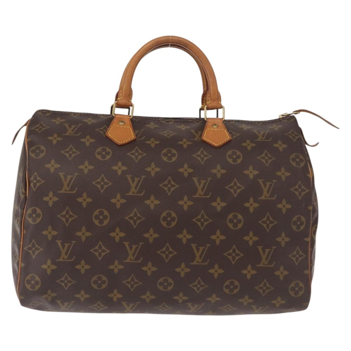 LOUIS VUITTON Monogram Speedy 35 Hand Bag M41524 LV Auth am9871