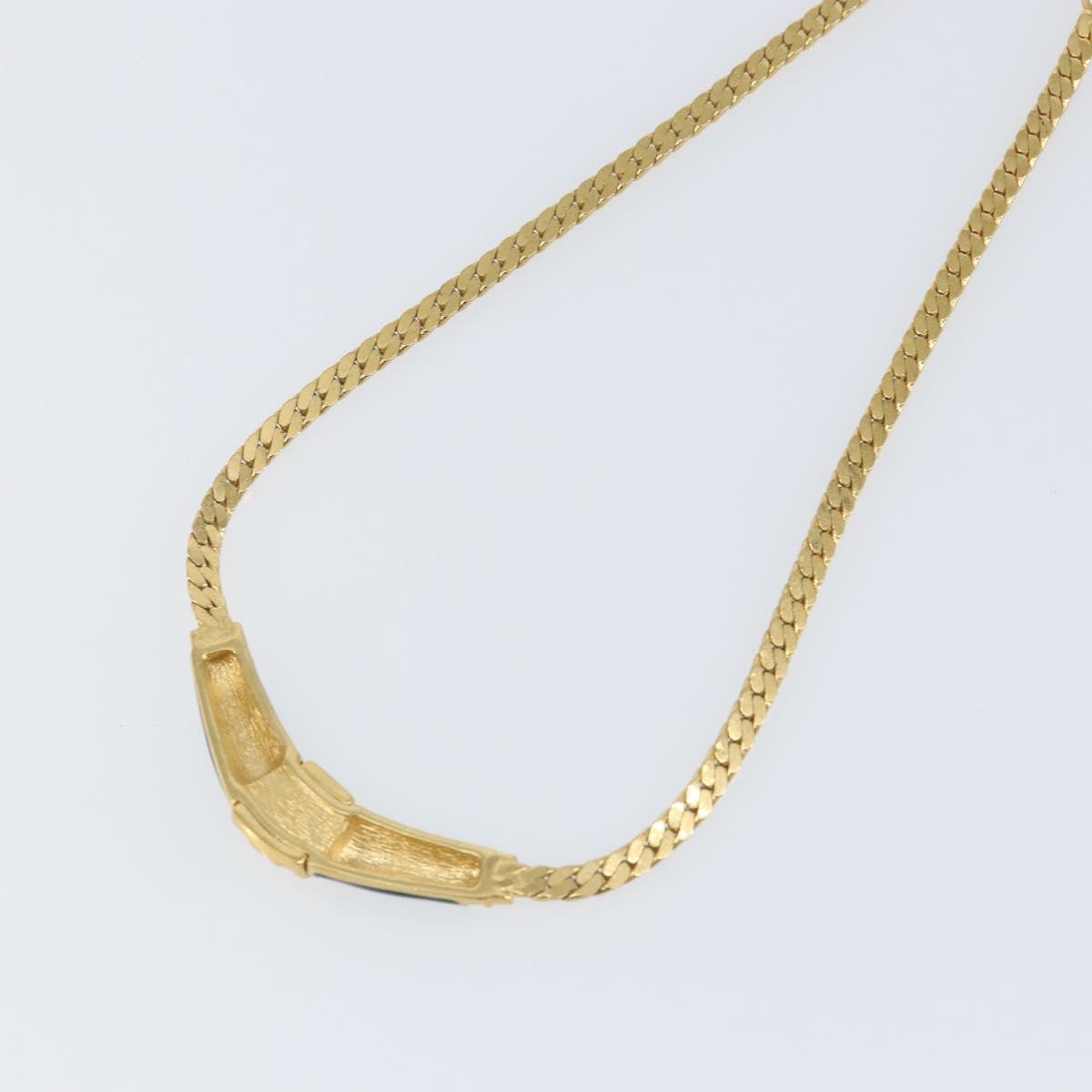 Christian Dior Necklace metal Gold Auth am9877