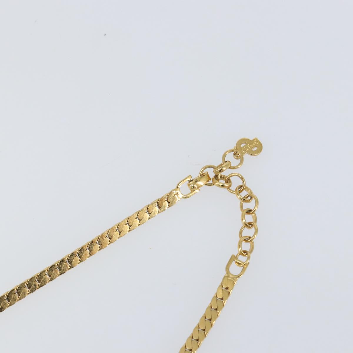 Christian Dior Necklace metal Gold Auth am9877