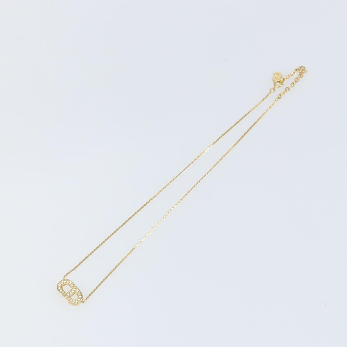 Christian Dior Necklace metal Gold Auth am9879