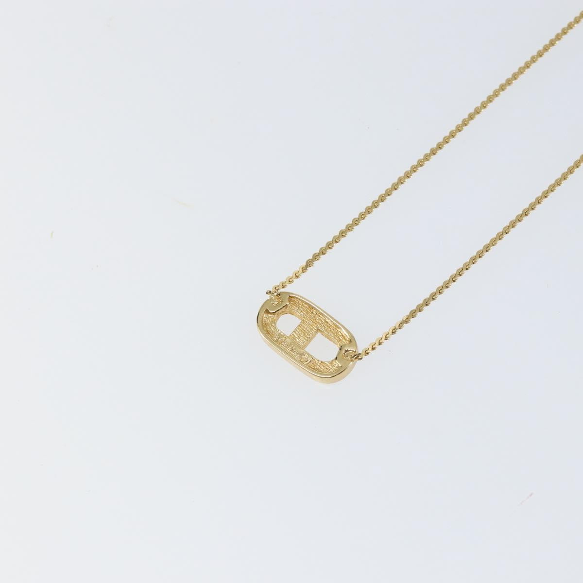 Christian Dior Necklace metal Gold Auth am9879