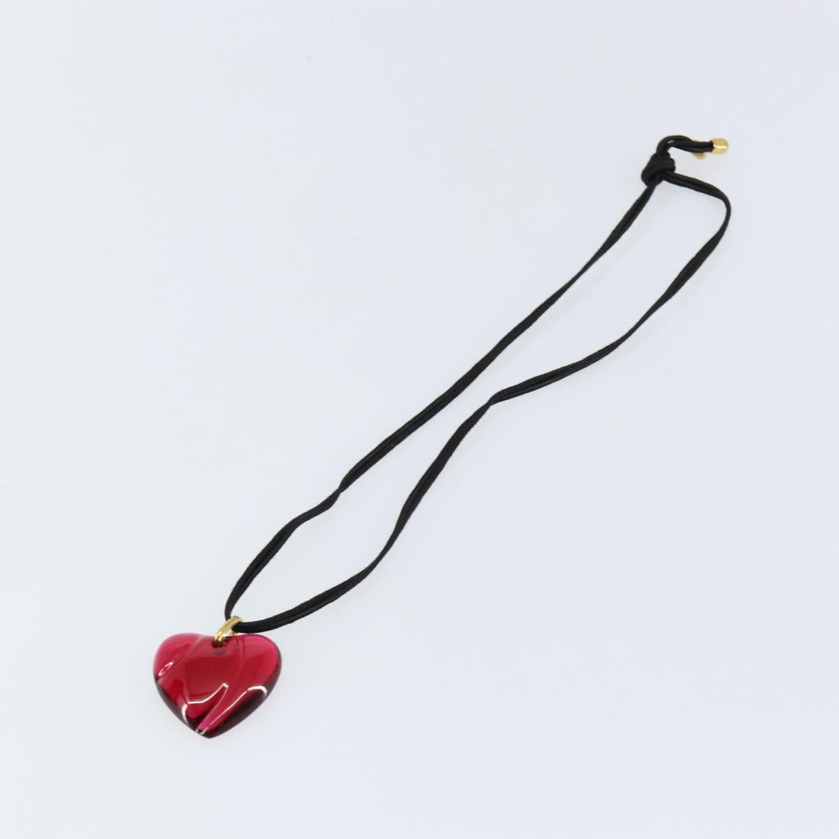 Baccarat Necklace Red Auth am9881