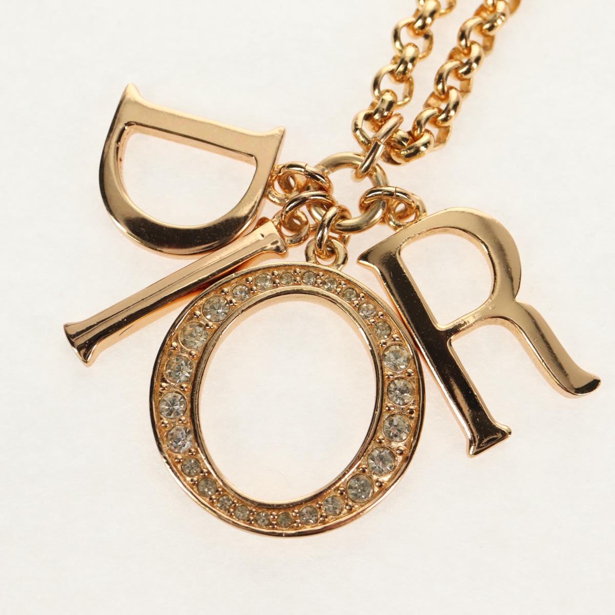 Christian Dior Necklace metal Gold Auth am9882V