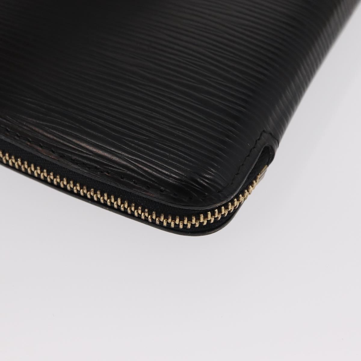 LOUIS VUITTON Epi Agenda Geod Travel Case Black M63872 LV Auth am9885