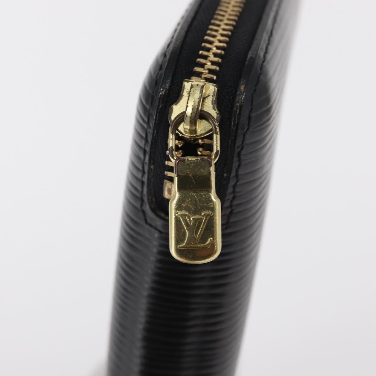 LOUIS VUITTON Epi Agenda Geod Travel Case Black M63872 LV Auth am9885