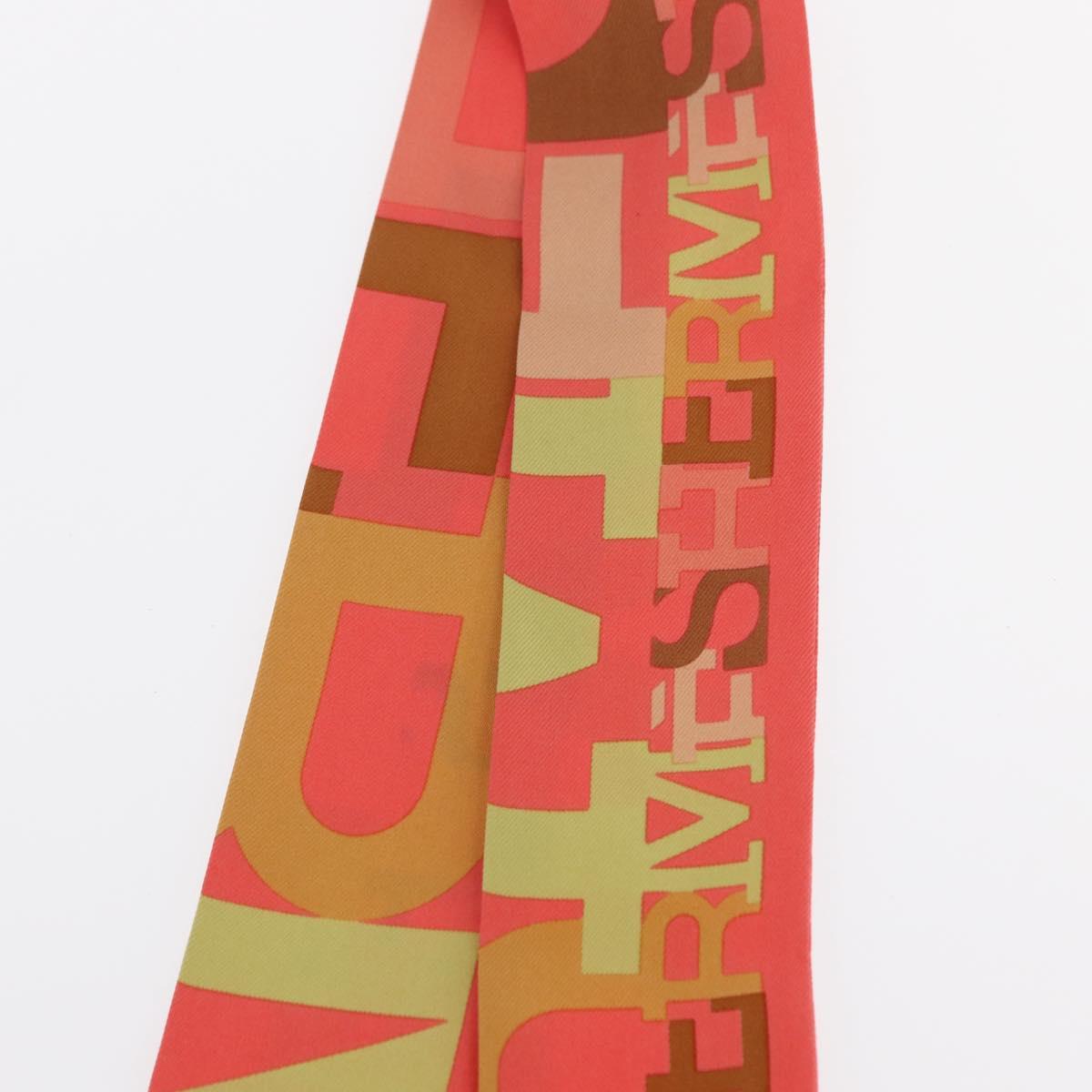 HERMES Twilly Scarf Silk Multicolor Auth am9886