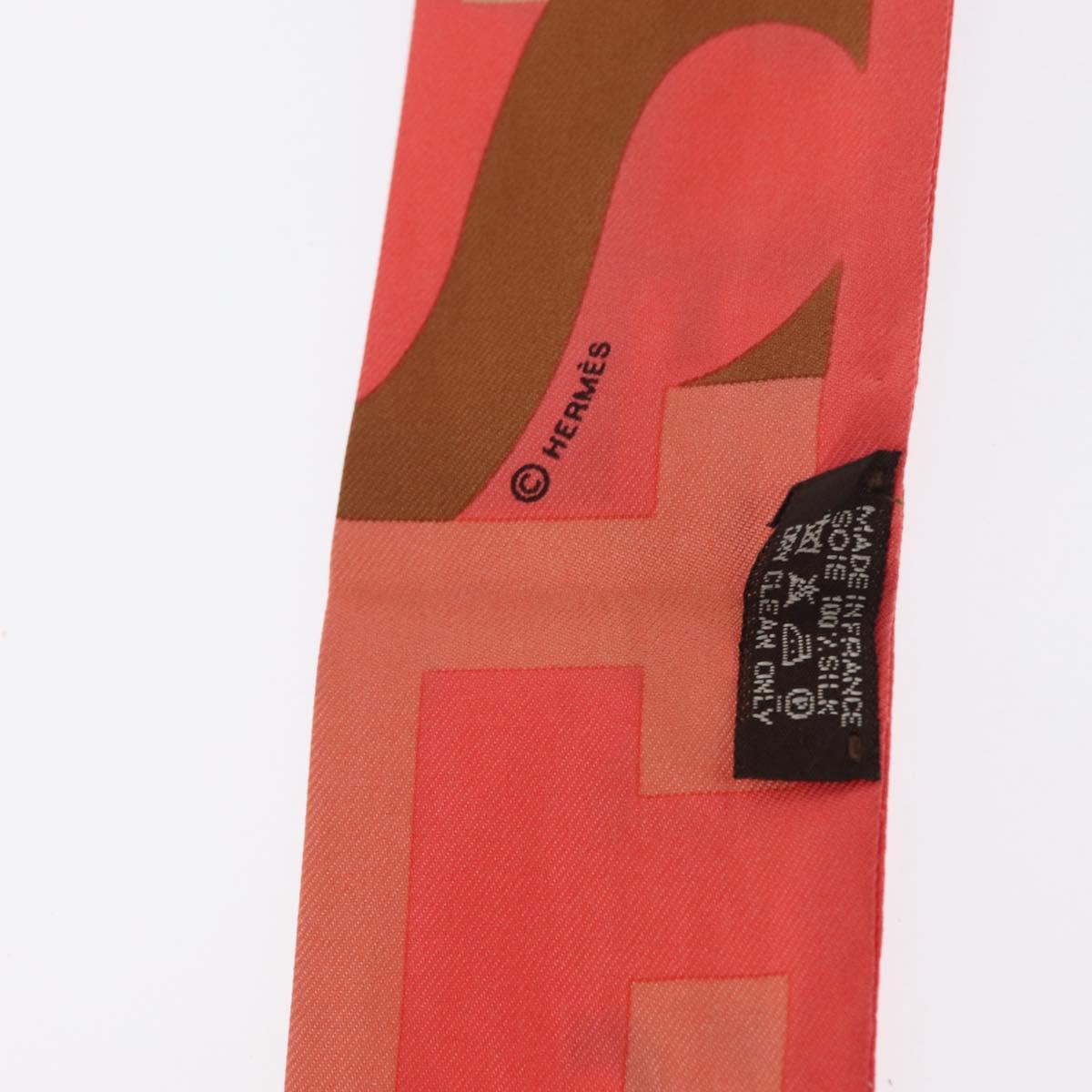 HERMES Twilly Scarf Silk Multicolor Auth am9886