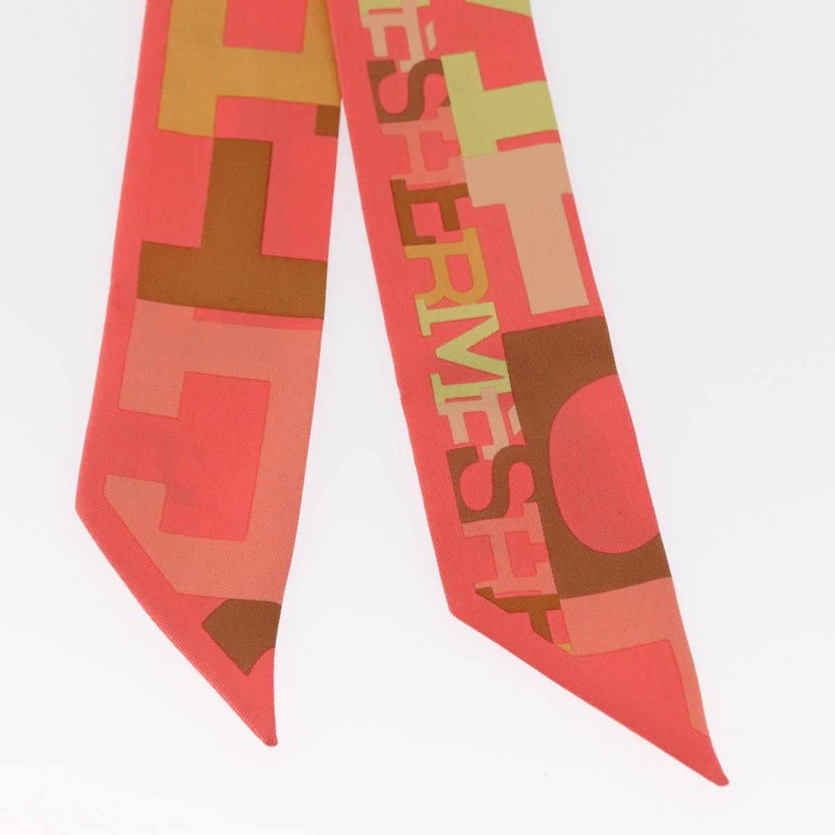 HERMES Twilly Scarf Silk Multicolor Auth am9886