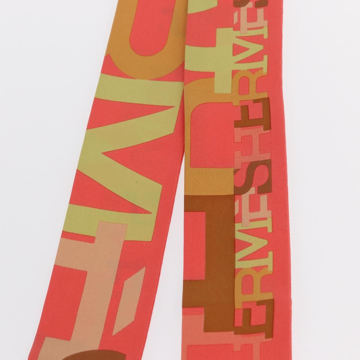 HERMES Twilly Scarf Silk Multicolor Auth am9886
