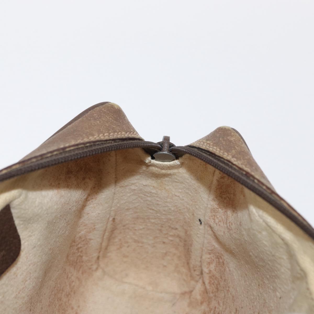 GUCCI GG Supreme Web Sherry Line Clutch Bag PVC Beige Gold 89 01 012 Auth am9888