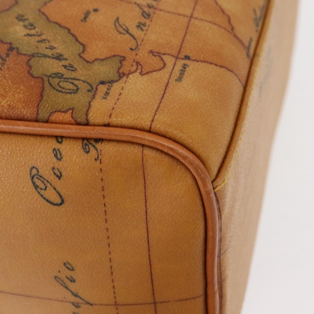 PRIMA CLASSE Mini Boston Bag 2way Beige Gold Auth am9889