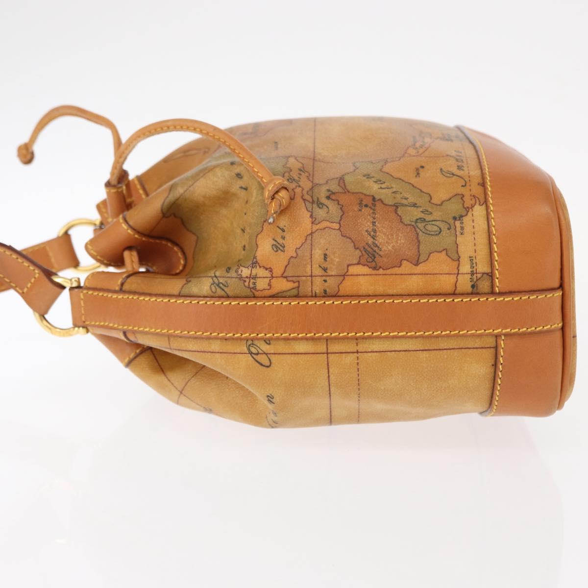 PRIMA CLASSE purse Shoulder Bag Leather PVC Beige Gold Auth am9890